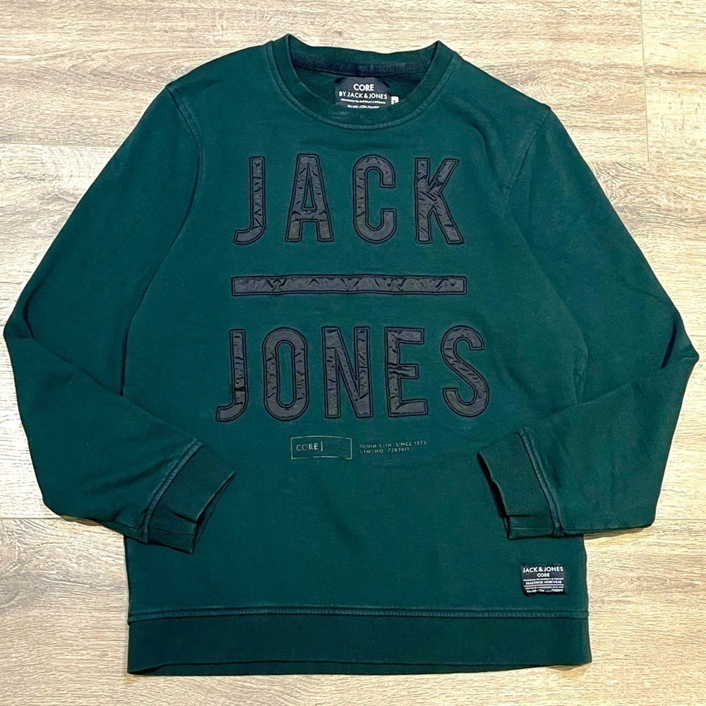 [Jack & Jones] Hit Sweat O-Neck Sweatshirt- Green - M